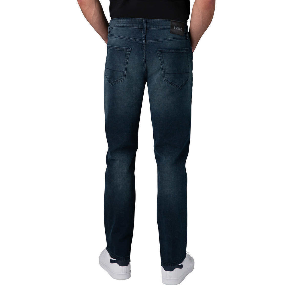 IZOD Men's Comfort Stretch Straight Fit Jean Dark Blue 38x34 – froogle ...