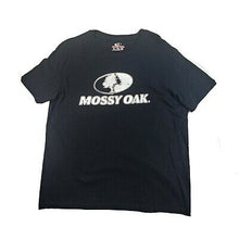 Mossy Oak Men's Black and White Front Logo Short Sleeve Shirt